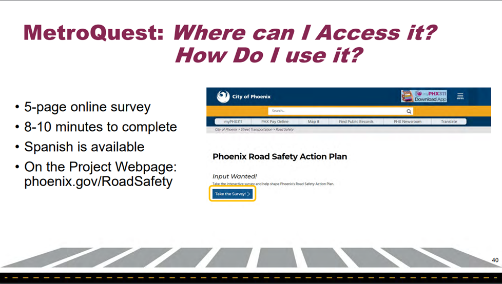 SOTM_Phoenix road safety_Social media_presentation slide_survey launch