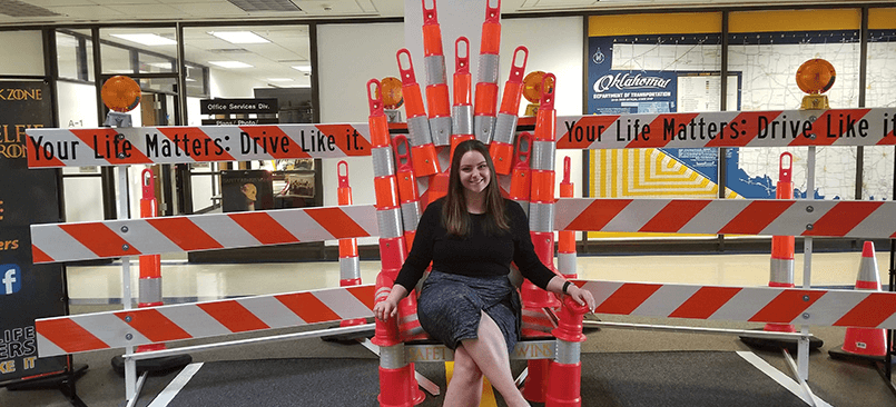 Tara sitting on throne of cones