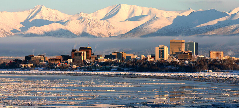 Anchorage Alaska skyline