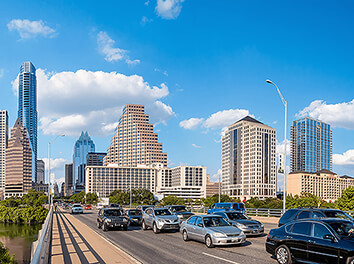 City of Austin with cars