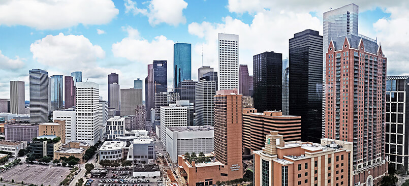 Panoramic Houston, TX skyline