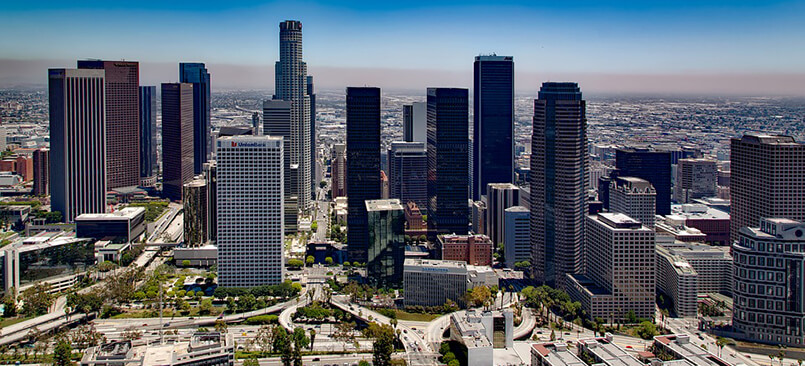 Los Angeles CA skyline